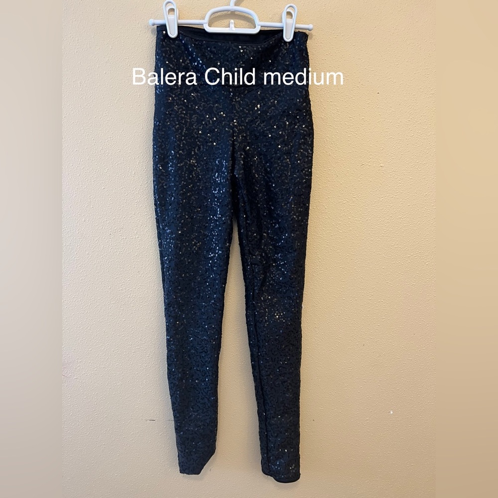Child’s black sequined dance pants
